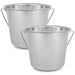 Jeffers Multi - Purpose Stainless Steel Pails with Handle - G3P2-2PK - 13 quart - 2 - 17