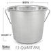 Jeffers Multi - Purpose Stainless Steel Pails with Handle - G3P4 - 2 quart - 6