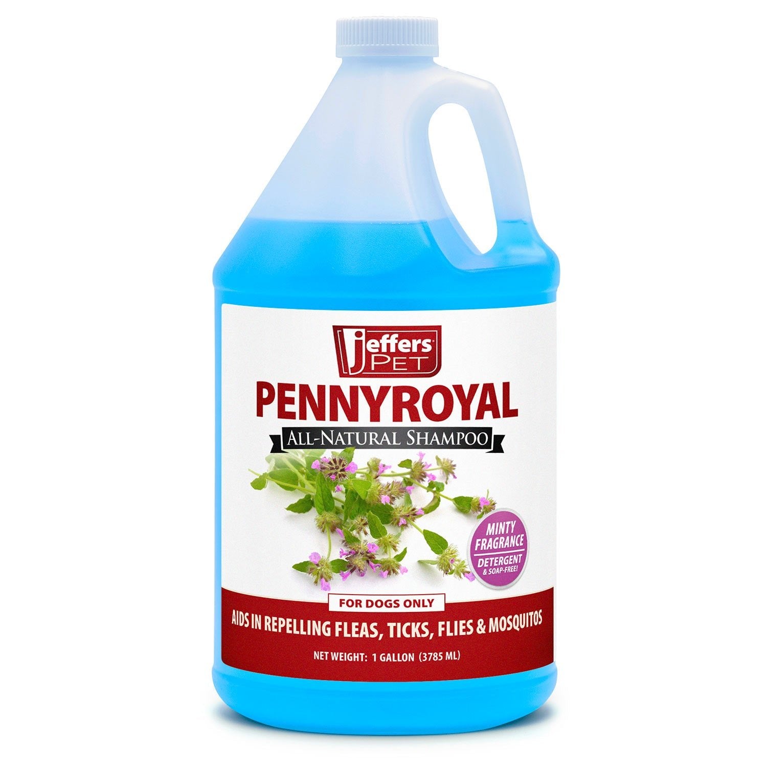 Jeffers Pennyroyal Natural Dog Shampoo, 17oz/Gallon