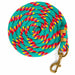 Jeffers Neon Poly Lead Rope with Bolt Snap, 8' - XQEB - Turquoise - 1 - 1