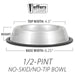 Jeffers No - Skid/No - Tip Stainless Steel Pet Bowls - G3N1 - 1 pint - 5