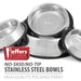 Jeffers No - Skid/No - Tip Stainless Steel Pet Bowls - G3N1 - 1 pint - 4