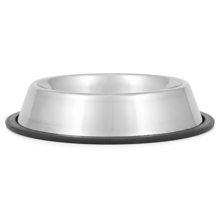 Jeffers No - Skid/No - Tip Stainless Steel Pet Bowls - G3T1 - 1/2 pint - 17