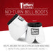 Jeffers No - Turn Bell Boots for Horses, Solid Colors, 2 ct - JEF2MF - Medium - White - 2 ct - 6
