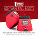 Jeffers No - Turn Bell Boots for Horses, Solid Colors, 2 ct - JEF2MM - Medium - Red - 2 ct - 18