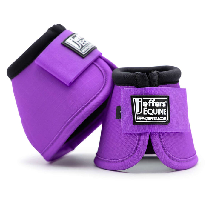 Jeffers No - Turn Bell Boots for Horses, Solid Colors, 2 ct - JEF2Y7 - Medium - Purple - 2 ct - 22