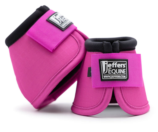 Jeffers No - Turn Bell Boots for Horses, Solid Colors, 2 ct - JEF2Y9 - Medium - Pink - 2 ct - 23