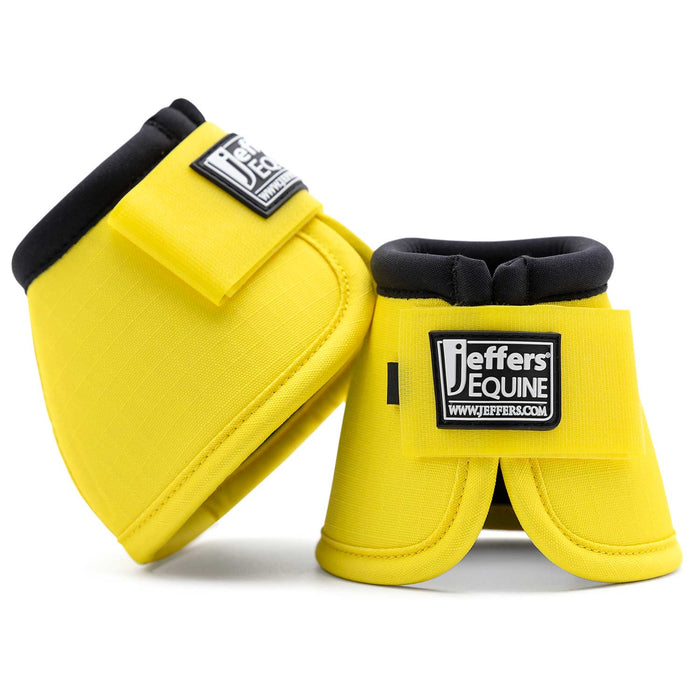 Jeffers No - Turn Bell Boots for Horses, Solid Colors, 2 ct - JEF2YF - Medium - Yellow - 2 ct - 26