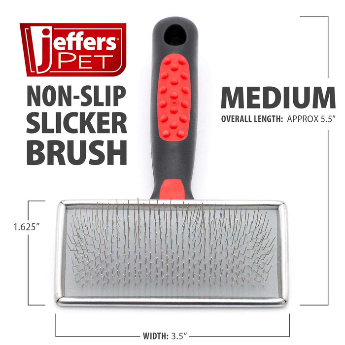 Jeffers Non - Slip Slicker Pet Grooming Brushes - UWS2 - Medium - 3