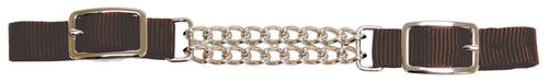 Jeffers Nylon Curb - Double Chain, 3/4' - Jeffers - Horse Supplies > Horse Tack > Bridle Bits