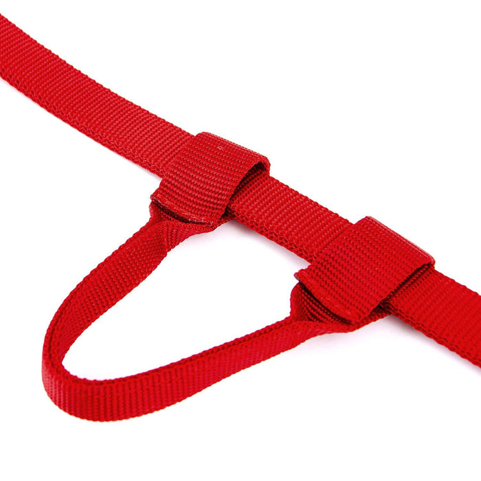 Jeffers Nylon One - Ear Western Horse Headstall - SSND - Red - 10