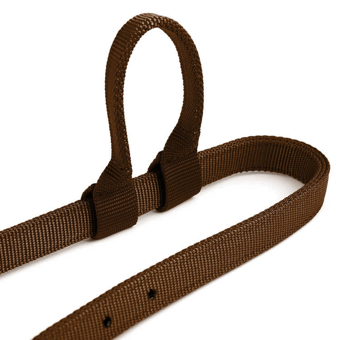 Jeffers Nylon One - Ear Western Horse Headstall - SSNG - Brown - 25