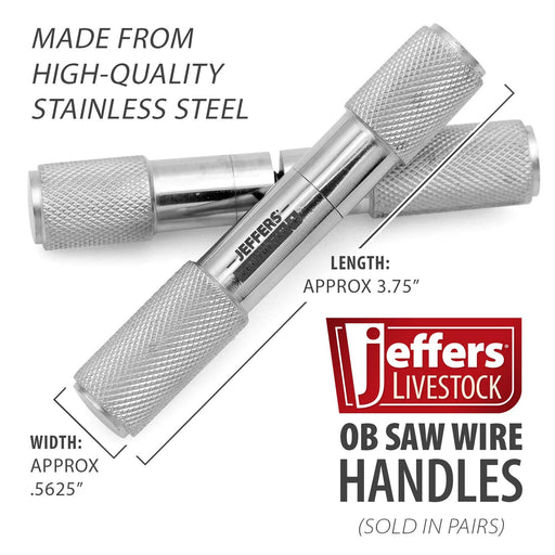 Jeffers OB Saw Wire & Handles - JIO6 - 2 Handles Only - 5