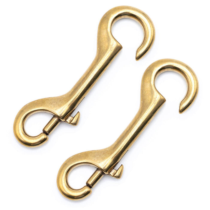 Jeffers Open Eye Snap - IAN1-2 - Brass - 4" L - 2 pk - 10