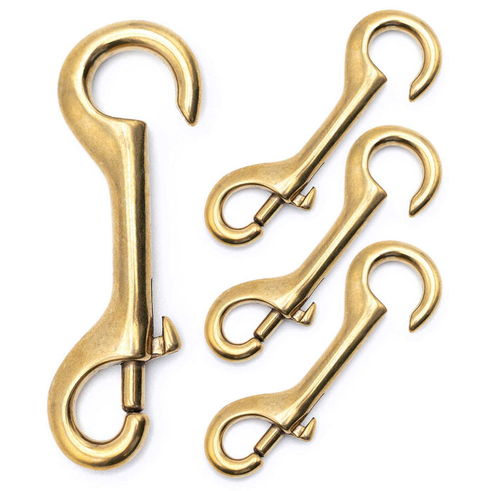 Jeffers Open Eye Snap - IAN1-4 - Brass - 4" L - 4 pk - 11