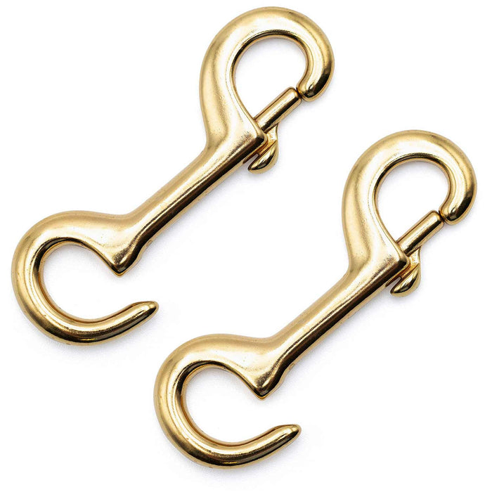 Jeffers Open Eye Snap - IAN3-2 - Brass - 4.75" L - 2 pk - 17