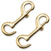 Jeffers Open Eye Snap - IAN3-2 - Brass - 4.75" L - 2 pk - 17