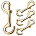 Jeffers Open Eye Snap - IAN3-4 - Brass - 4.75" L - 4 pk - 18