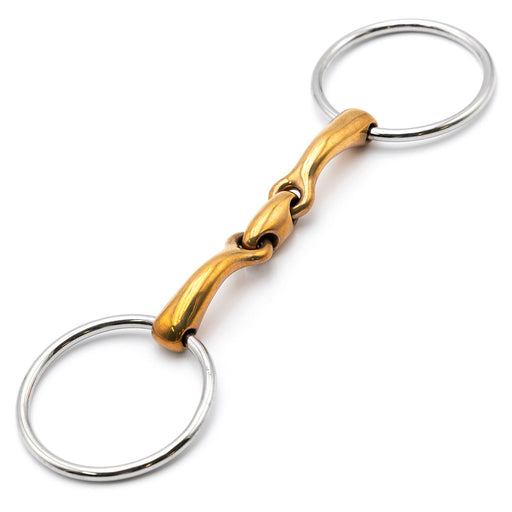 Jeffers Oval Mouth Copper Loose Ring Horse Bit, 5" - A8M1 - 2