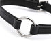 Jeffers Padded Black Leather Dog Collars with O - Ring and Nickel Hardware - I2DX - 5/8" x 12" - 5