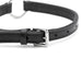 Jeffers Padded Black Leather Dog Collars with O - Ring and Nickel Hardware - I2DX - 5/8" x 12" - 4