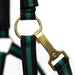 Jeffers Padded Nylon Horse Halter with Throat Snap - IA6B - Green/Black - 4