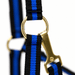 Jeffers Padded Nylon Horse Halter with Throat Snap - IA6C - Blue/Black - 9