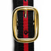 Jeffers Padded Nylon Horse Halter with Throat Snap - IA6D - Black/Red - 13