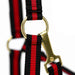 Jeffers Padded Nylon Horse Halter with Throat Snap - IA6D - Black/Red - 14