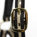 Jeffers Padded Nylon Horse Halter with Throat Snap - IA6F - Black/Tan - 23
