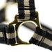 Jeffers Padded Nylon Horse Halter with Throat Snap - IA6F - Black/Tan - 25