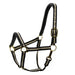 Jeffers Padded Nylon Horse Halter with Throat Snap - IA6F - Black/Tan - 22