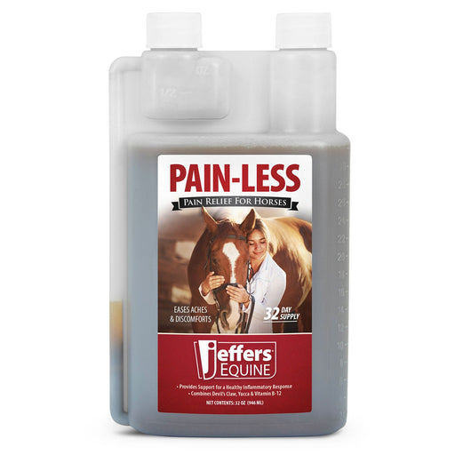 Jeffers Pain - Less Pain Relief Liquid for Horses - JEF2P7 - 32 oz - 1 - 1