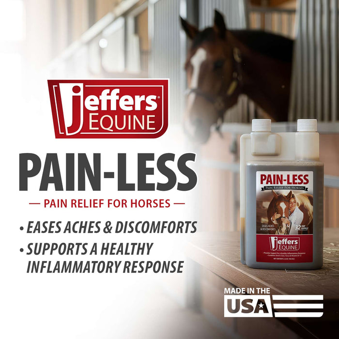 Jeffers Pain - Less Pain Relief Liquid for Horses - JEF2P7 - 32 oz - 1 - 4