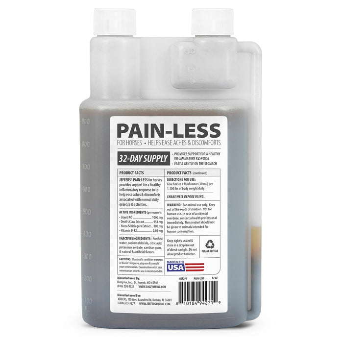 Jeffers Pain - Less Pain Relief Liquid for Horses - JEF2P7 - 32 oz - 1 - 7