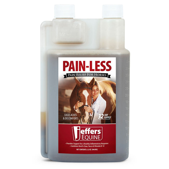 Jeffers Pain - Less Pain Relief Liquid for Horses - JEF2P7 - 32 oz - 1 - 1