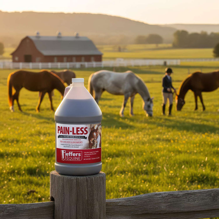 Jeffers Pain - Less Pain Relief Liquid for Horses - JEF2P8 - Gallon - 1 - 10