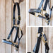 Jeffers Paris Padded Leather Horse Halter with Throat Snap – Adjustable Black Premium Triple Stitching - JEF15Z - Black - Cob - 1 - 6