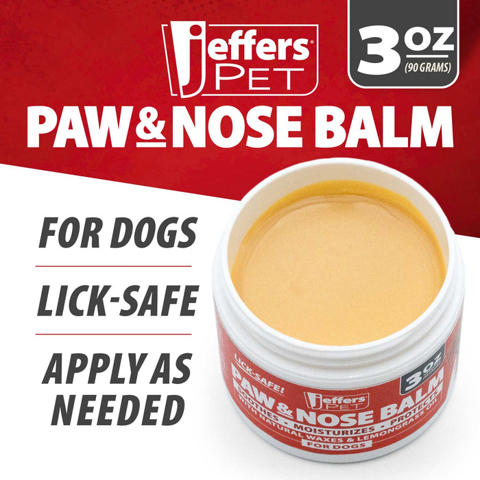Jeffers Paw and Nose Protection Balm for Dogs, 3 ounce - JEFZWE - 3 oz - 4