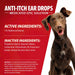 Jeffers Pet Anti - Itch Ear Drops with Hydrocortisone Ear Relief for Dogs & Cats - JEF2RH - 2 fl oz - 8
