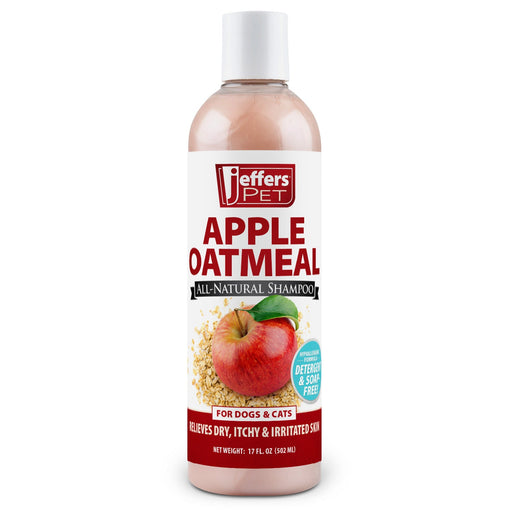 Jeffers Pet Apple Oatmeal All - Natural Hypoallergenic Dry Skin Shampoo for Dogs and Cats - TZP3 - 17 oz - 1 - 1