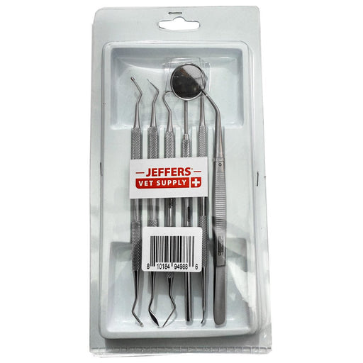Jeffers Pet Dental Care Kit – Stainless Steel Scaler and Scraper Set for Dogs and Cats– Teeth Cleaning & Tartar Remover Tools - Jeffers - Animal Health & Wellness > Medical Supplies