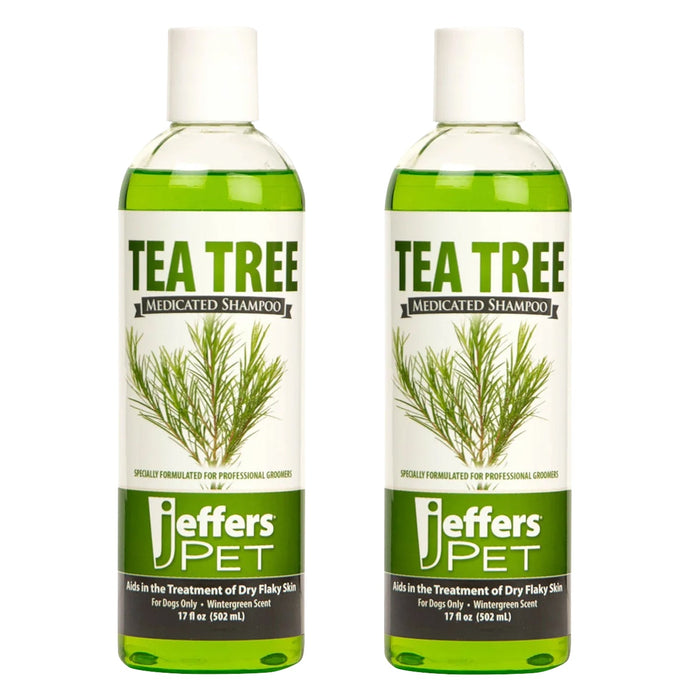 Jeffers Pet Tea Tree (Melaleuca) Medicated Dog Shampoo for Dry Skin - TZMC-2 - 17 oz - 2 - 6