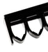 Jeffers Plastic Standard Whip Rack, Holds 12 Whips or Crops - IA9F - Black - 12" - Each - 3