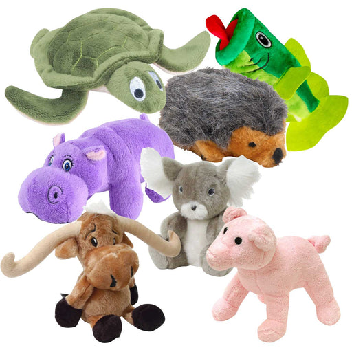 Jeffers Plush Animals Share the Love Squeaker Dog Toys, 7 Piece Kit - I7PN-KIT - 1