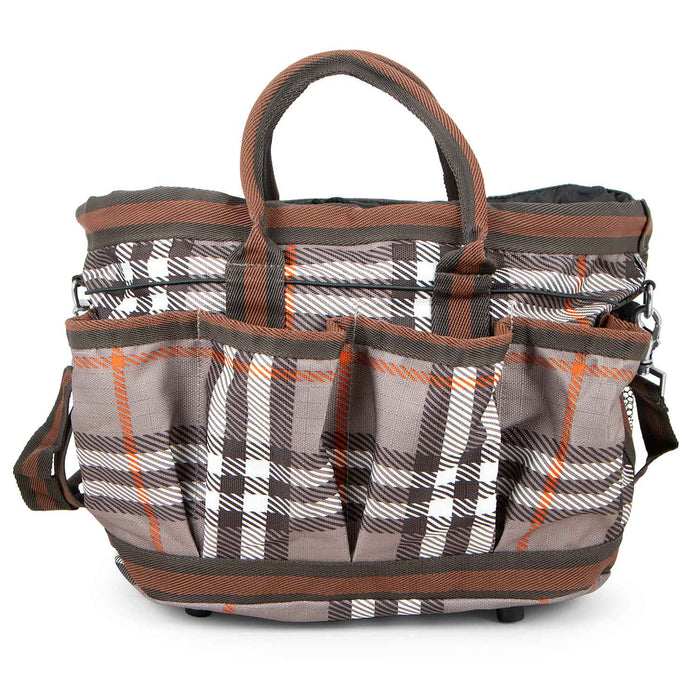 Jeffers Poplar Head Horse Grooming Bag - GAG1TA - Plymouth Brown Plaid - 11