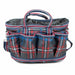Jeffers Poplar Head Horse Grooming Bag - GAG1TG - Navy & Merlot Plaid - 30