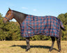 Jeffers Poplar Head Origin 600 Denier Turnout Blanket, 240 Gram, Navy and Merlot Plaid - Jeffers - Horse Supplies > Horse Blankets & Sheets