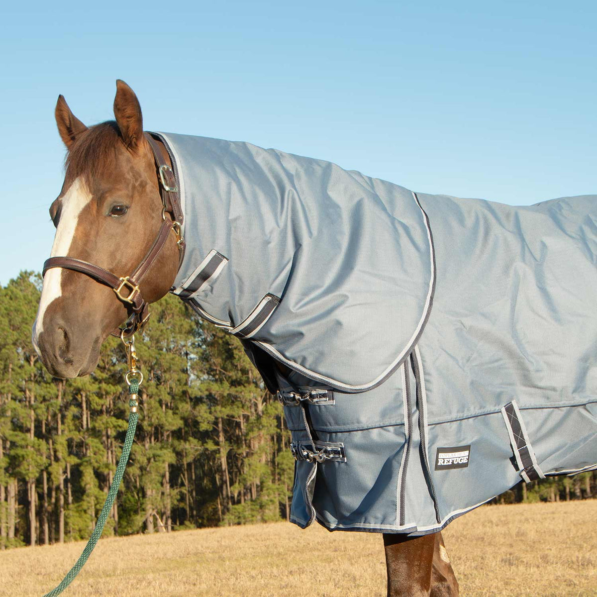 Jeffers Poplar Head Refuge 1200D Horse Turnout Blanket with