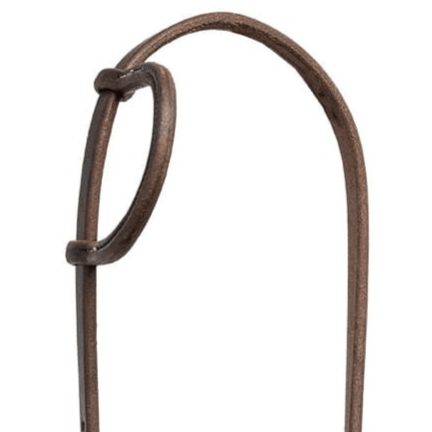 Jeffers Poplar Head Saddlery Oiled Harness Leather One Ear Horse Headstall - 1211QB - Brown - 2
